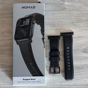 Nomad Midnight Black Rugged Watch Band